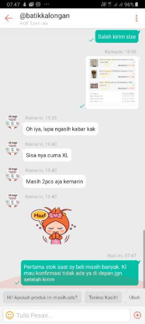 Batik Kalongan Hrb026 Kenongo Kemeja Hem Pendek Padi Pekalongan 58