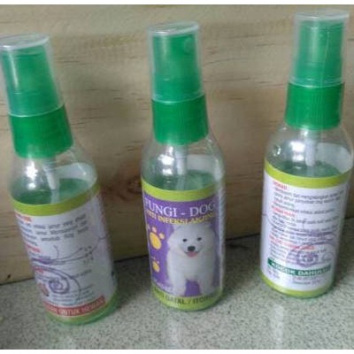 Fungi Dog 60ml Obat Jamur Anjing Spora Ringworm dll Semprot Spray Cair