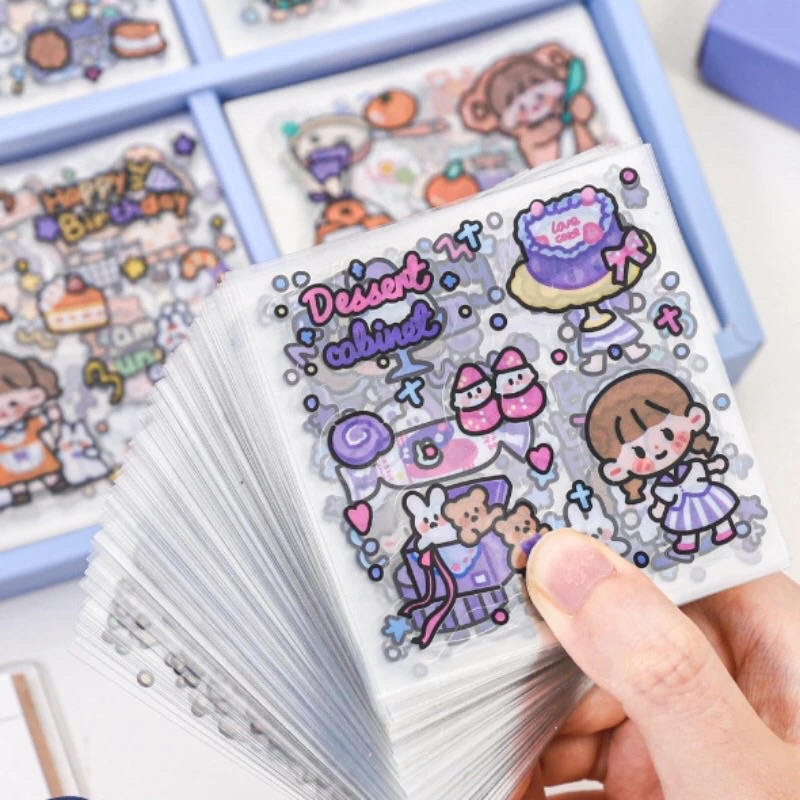 READY STOCK 5 LEMBAR DECO STIKER LUCU KARAKTER KARTUN ANAK PEREMPUAN IMUT BOTOL AIR MINUM VIRAL PHONE CASE CASING HP UNIK LAPTOP ESTETIK GAYA JEPANG KOREA  Fancy Sticker Kawaii Girls Cute Lovely Aesthetic Diy Scrapbook Jurnal Beautiful Diary Organizer Sty