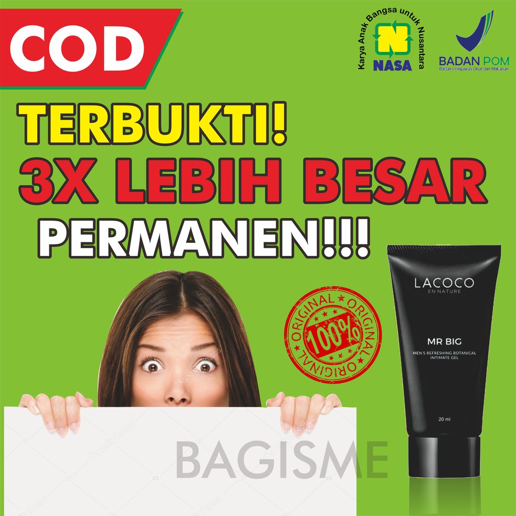 LACOCO MR BIG NASA OBAT KUAT HERBAL KRIM PEMBESAR KELAMIN PRIA PEMANJANG PENIS PERMANEN ORIGINAL