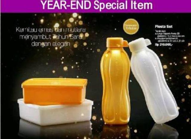 Set Bekal Fiesta Gold/white (ecer)