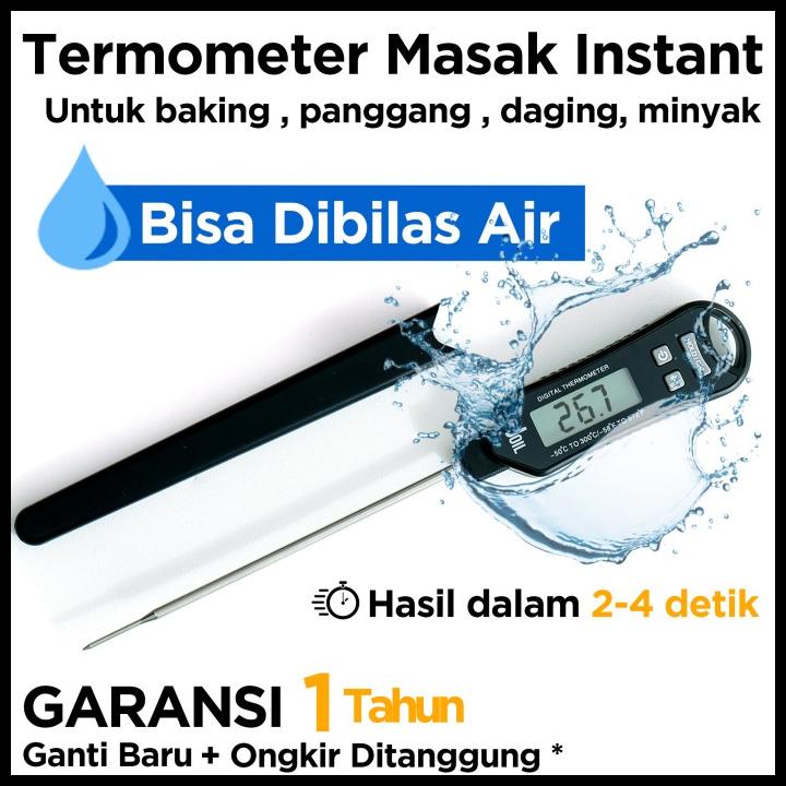 Termometer Digital Thermometer Dapur Makanan Waterproof - Joil Kt1