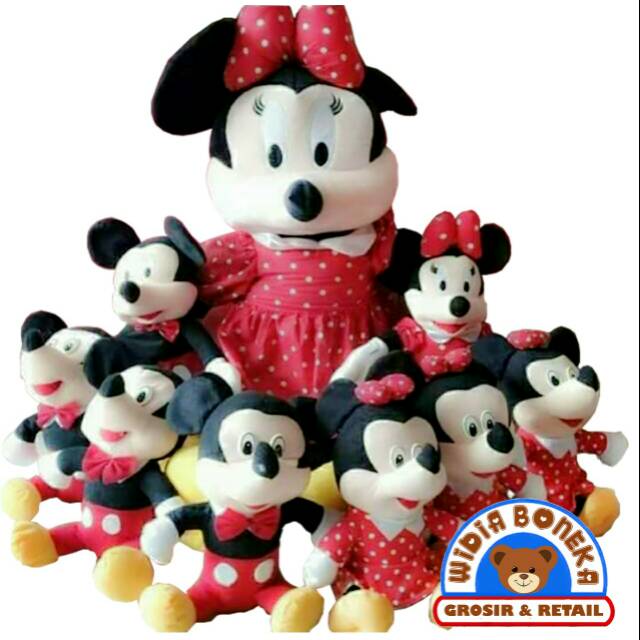 Boneka Beranak Micky Minnie Mouse Jumbo