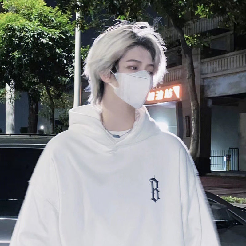 Serigala Ekor Palsu Kepala Pria Kepala Panjang Pria Jepang Prajurit Kepala Tampan Alami Pria Mullet 