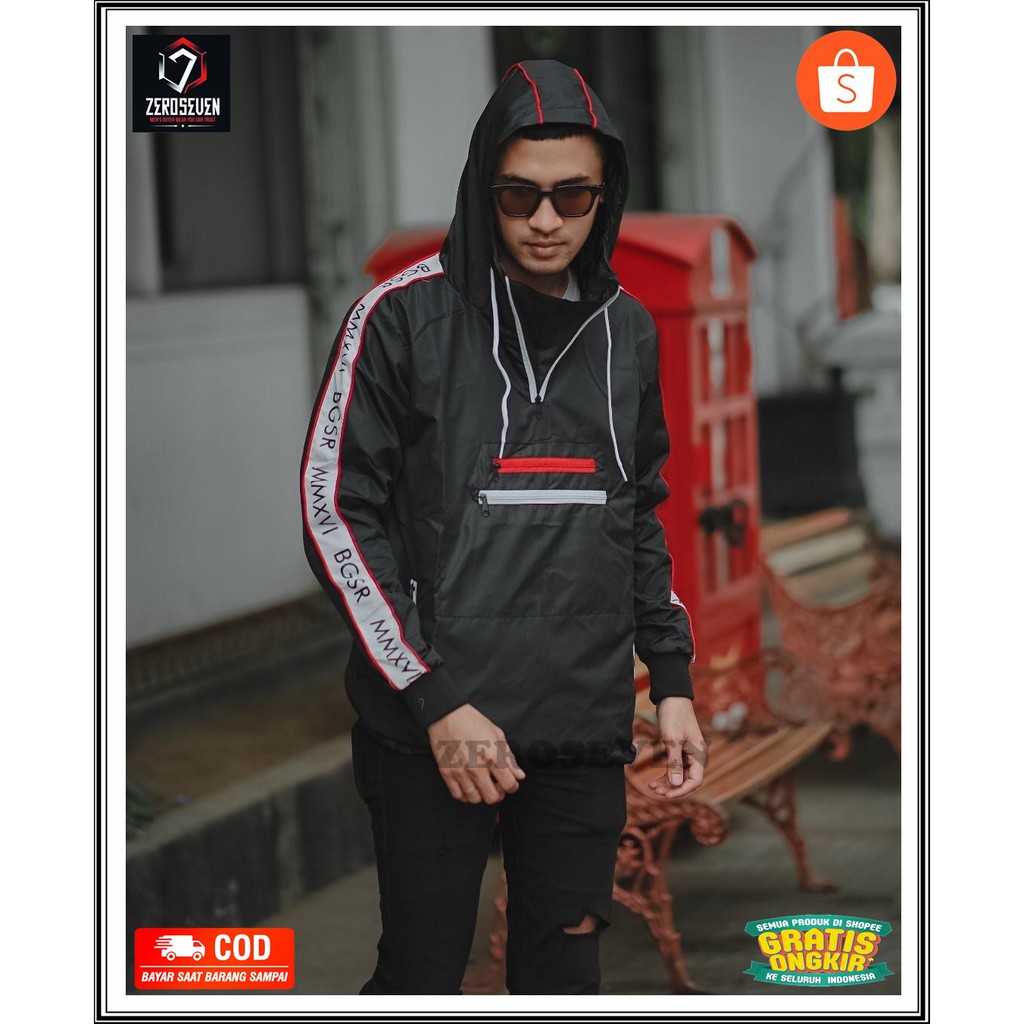 JAKET CAGOULE JAKET WATERPROOF JAKET DISTRO JAKET PRIA JAKET WATERPROOF PRIA HOODIE OUTERWEAR EMPAT
