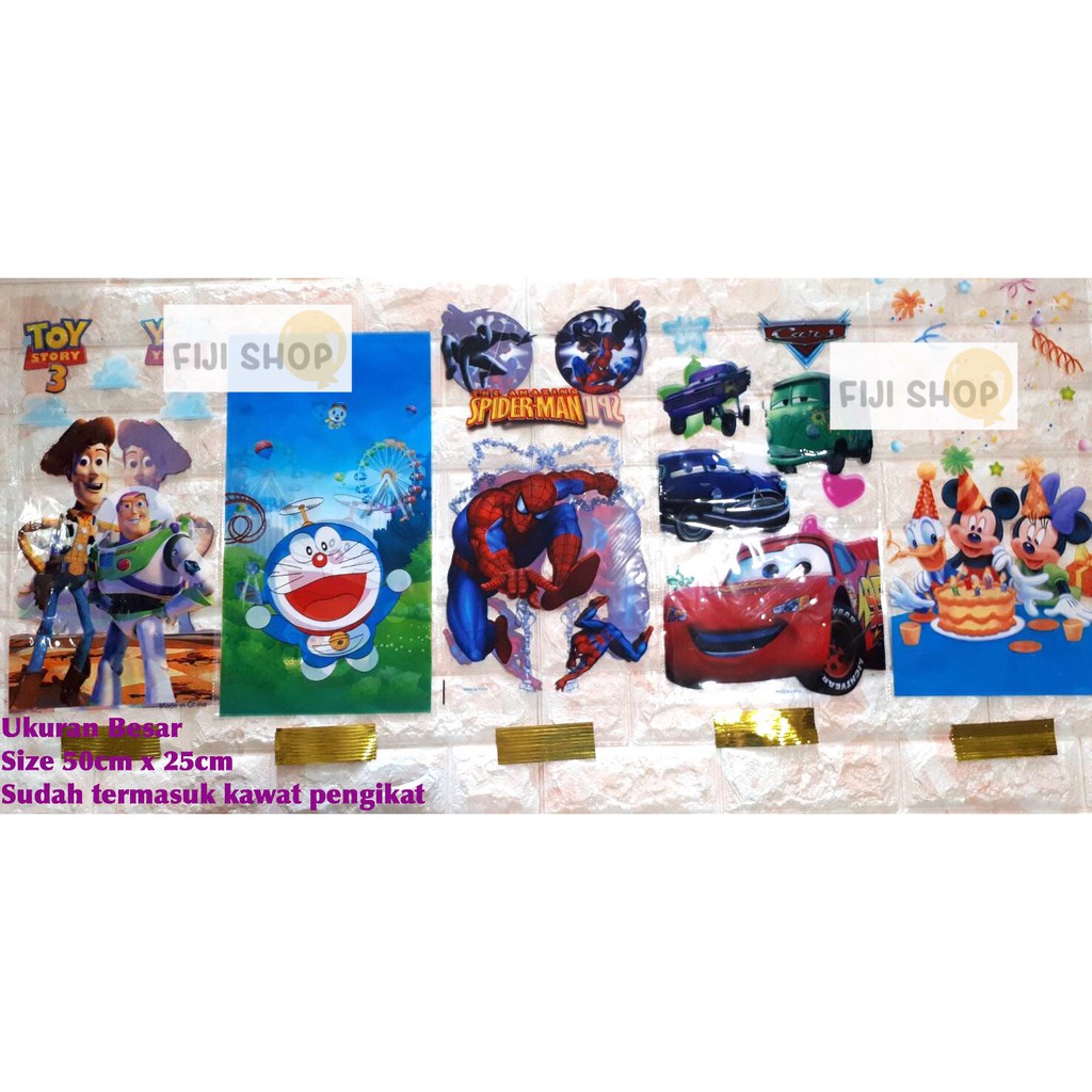 

Plastik Snack / Bingkisan / Souvenir Ulang Tahun Anak ukuran Besar Boy