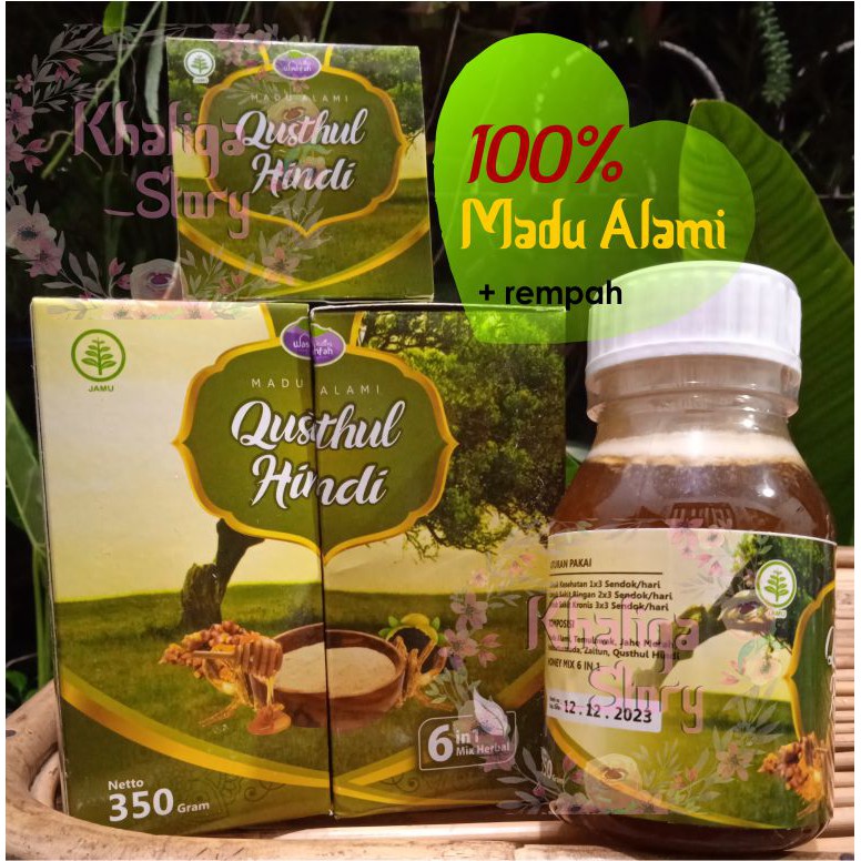 MADU Qusthul Hindi 350 gram - Madu 6 in 1 Mix Herbal