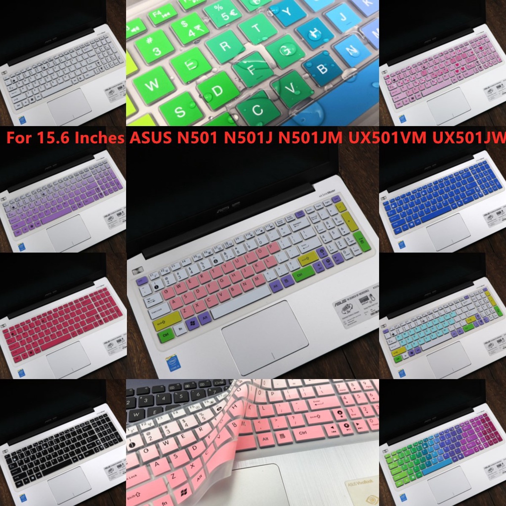 For 15.6 Inches ASUS N501 N501J N501JM UX501VM UX501JW Soft Ultra-thin Silicone Laptop Keyboard Cover Protector