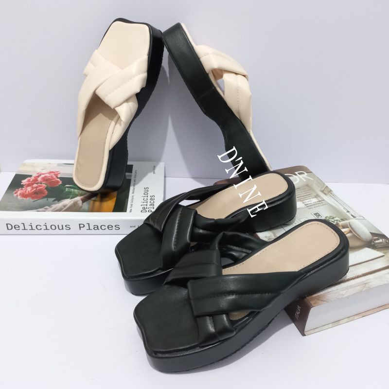 ELLENA Sandal flatporm wedges spon ringan DN 15