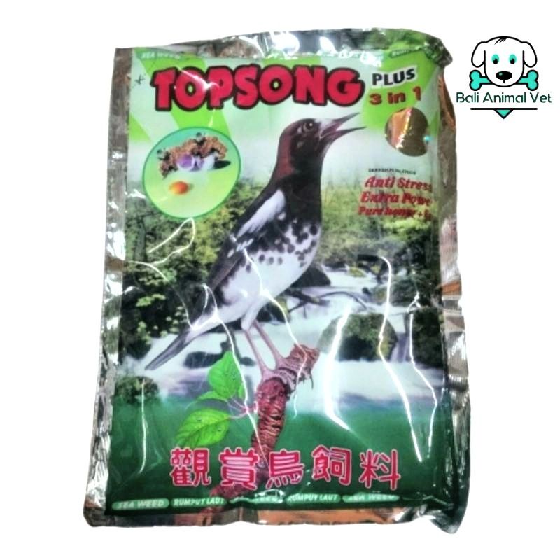 Topsong Voer Coklat Dan Hijau pakan burung