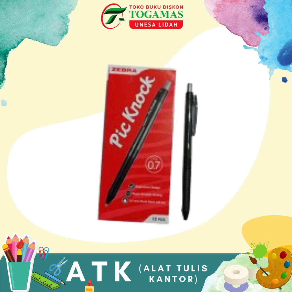

BALLPEN 0.7 PIC KNOCK ZEBRA (BLACK)