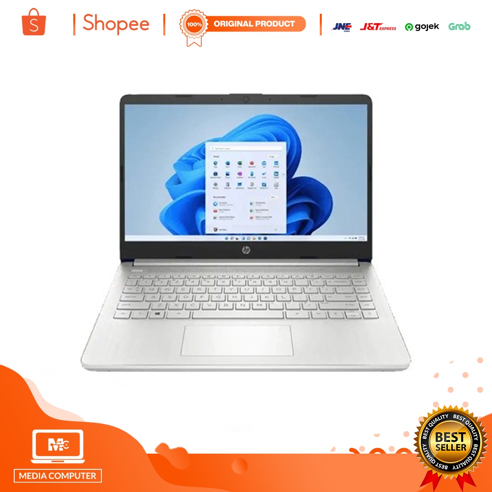 HP 14s fq0576AU 6J5E3PA Ryzen 3 3250U 8GB 512GB W11 OHS Natural Silver