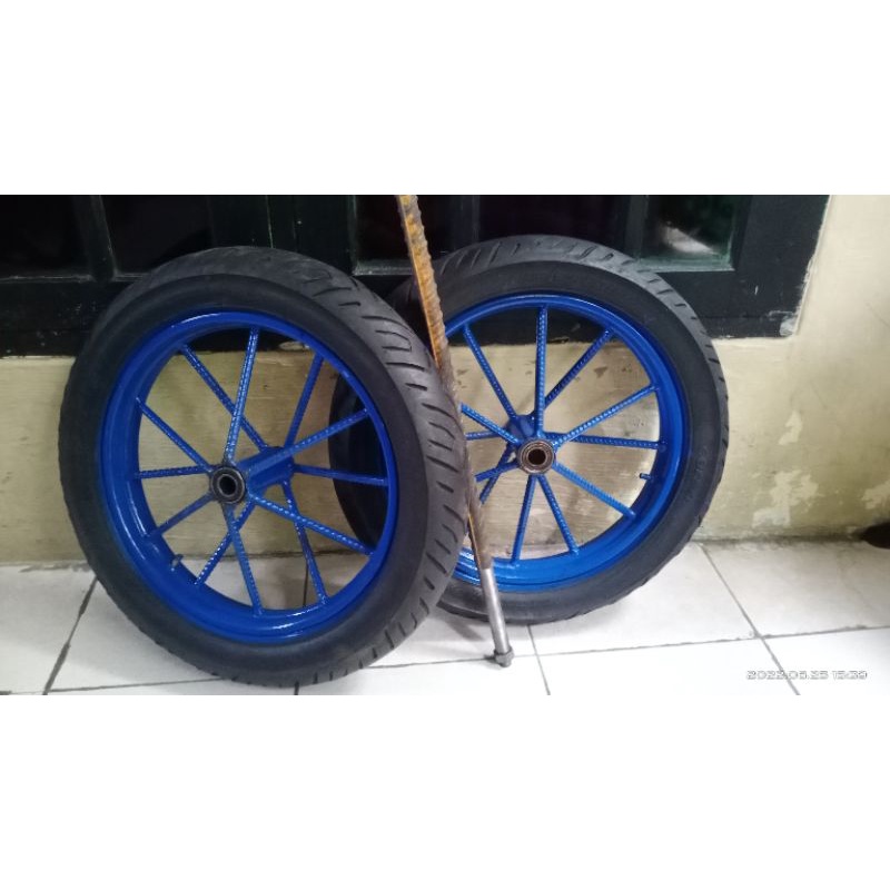 Roda Gerobak Dorong Velg Ban Sepeda Motor Ring 14 1 Set