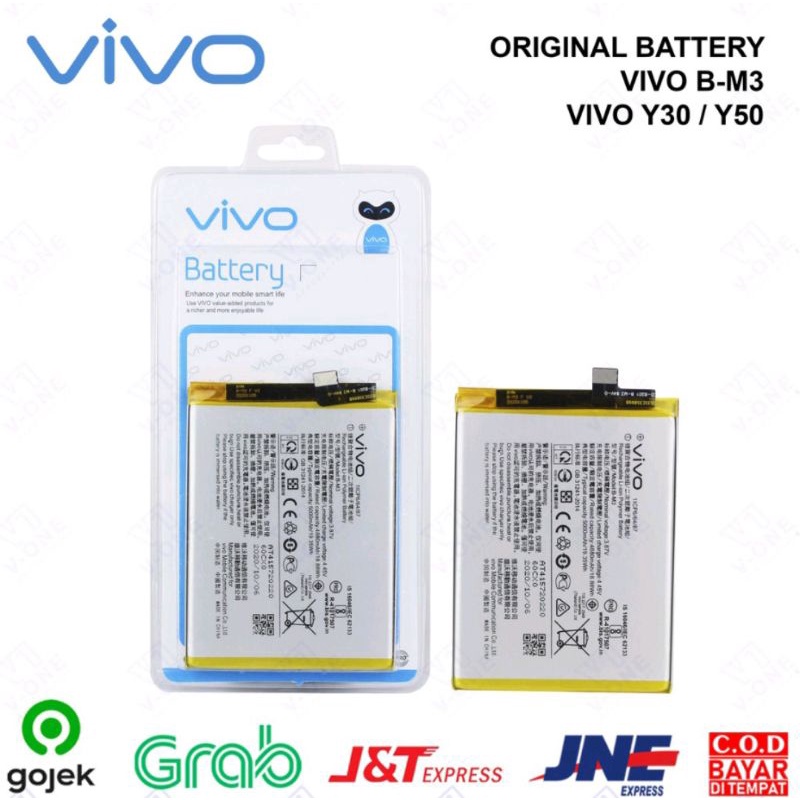 BATRE BATERAI VIVO B-M3 VIVO Y30 / Y50 BATTERY ORIGINAL 100%