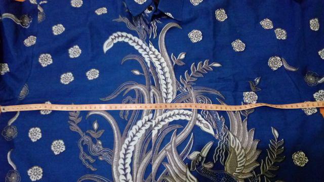 Ajisaka Kemeja Batik Pria Full Furing Katun Primisima Batik Solo Batik Pria Eksklusif Batik Biru