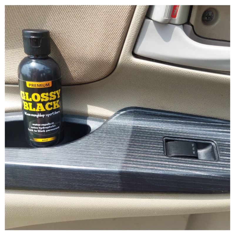 GLOSSY BLACK 5Liter, penghitam body motor dan mobil, trim restorer, dasboard, untuk body kasar