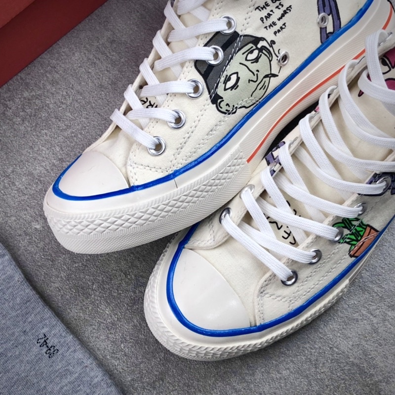 CONVERSE 1970s 70s X CREATOR ARTIST CREAM MOTIF CHARACTER SEPATU SNEAKERS WANITA PREMIUM IMPORT-2