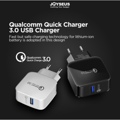 ✅COD Charger Travel Adaptor Colokan USB 1 Port JOYSEUS T1 QC3.0 Quick Charging