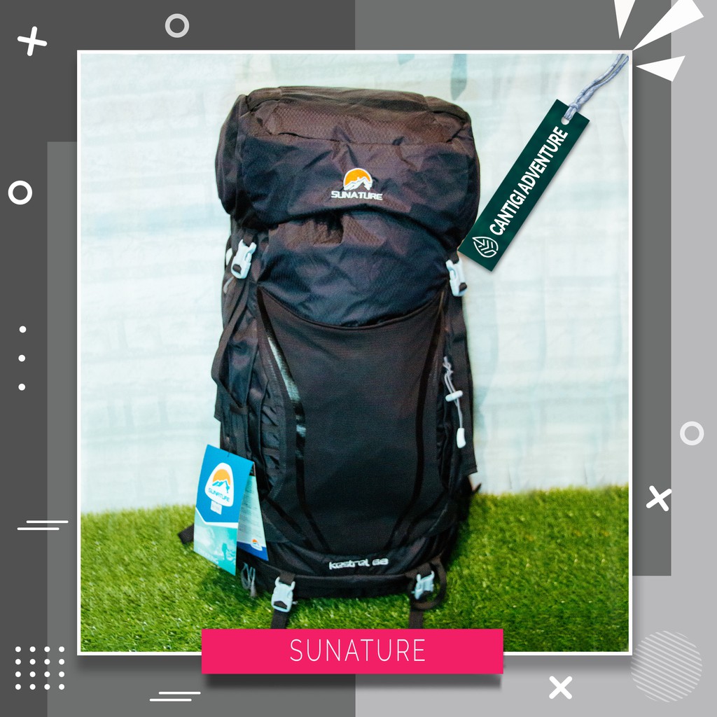 Tas Ransel Carrier Sunature 60 HITAM