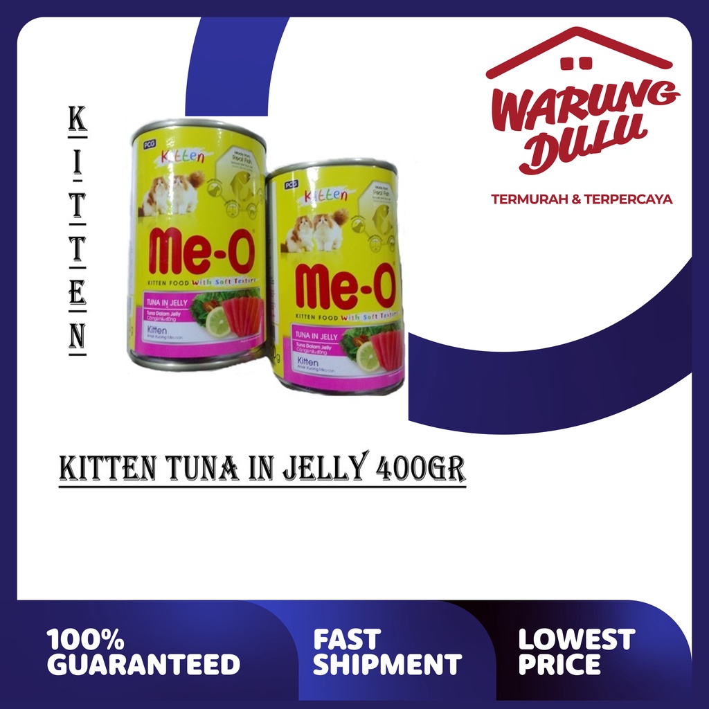 MAKANAN KUCING ME-O KITTEN TUNA 400GR (GRATIS ONGKIR)