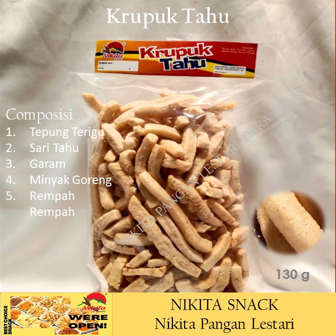 Keripik stick Tahu 130 g, Krupuk tahu kriuk , Gurih ,Lezat  bergisi Dera SHOP