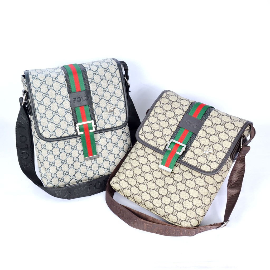 BAGCRUICERACC -  Tas Bahu Selempang Kanvas Pria Canvas Sling Bag 77170L-2