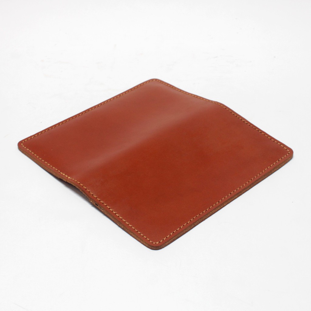 dompet cewek model panjang - long wallet kulit asli warna tan PHWL710