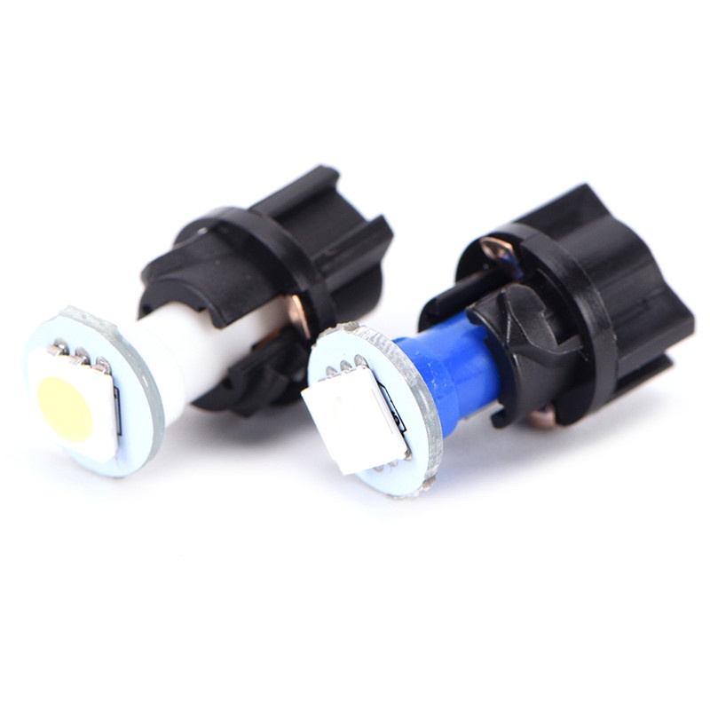 {LUCKID}10Pcs T5 5050 LED Instrument Panel Cluster Dash Light Bulb Twist Socket