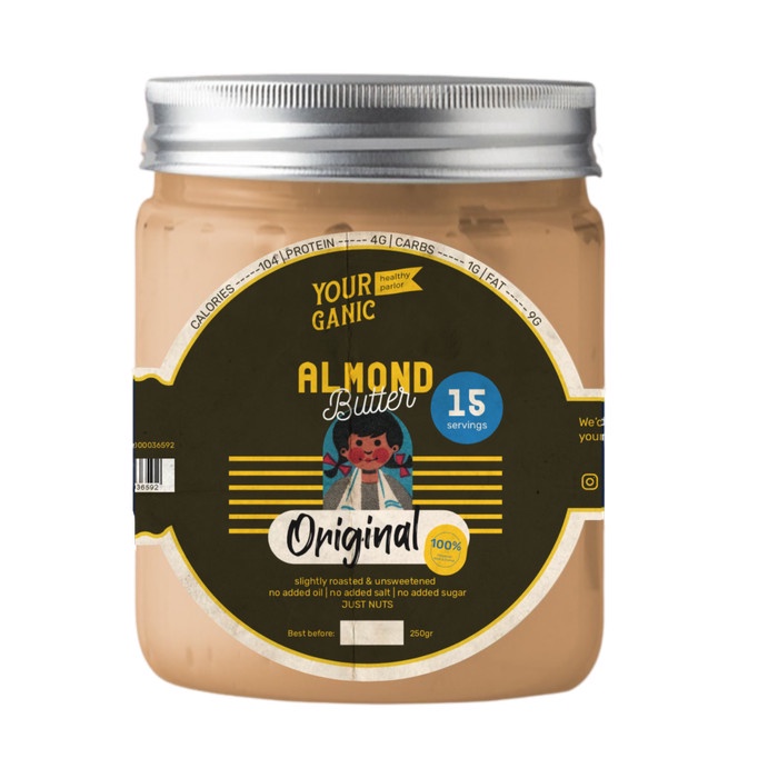 

Yourganic Original Almond Butter - Selai Kacang Almond (Original)