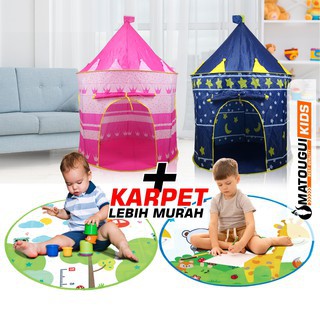 DISKON !!! TENDA Mainan Anak Castle Model ZP-1 Bentuk Istana Castle Camping Indoor Outdoor