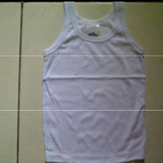 3pc Kaos singlet baby nova white new born