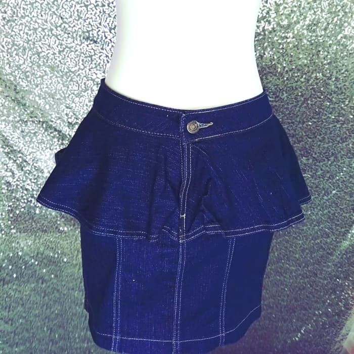 Rok Jeans Bawahan Jeans Wanita