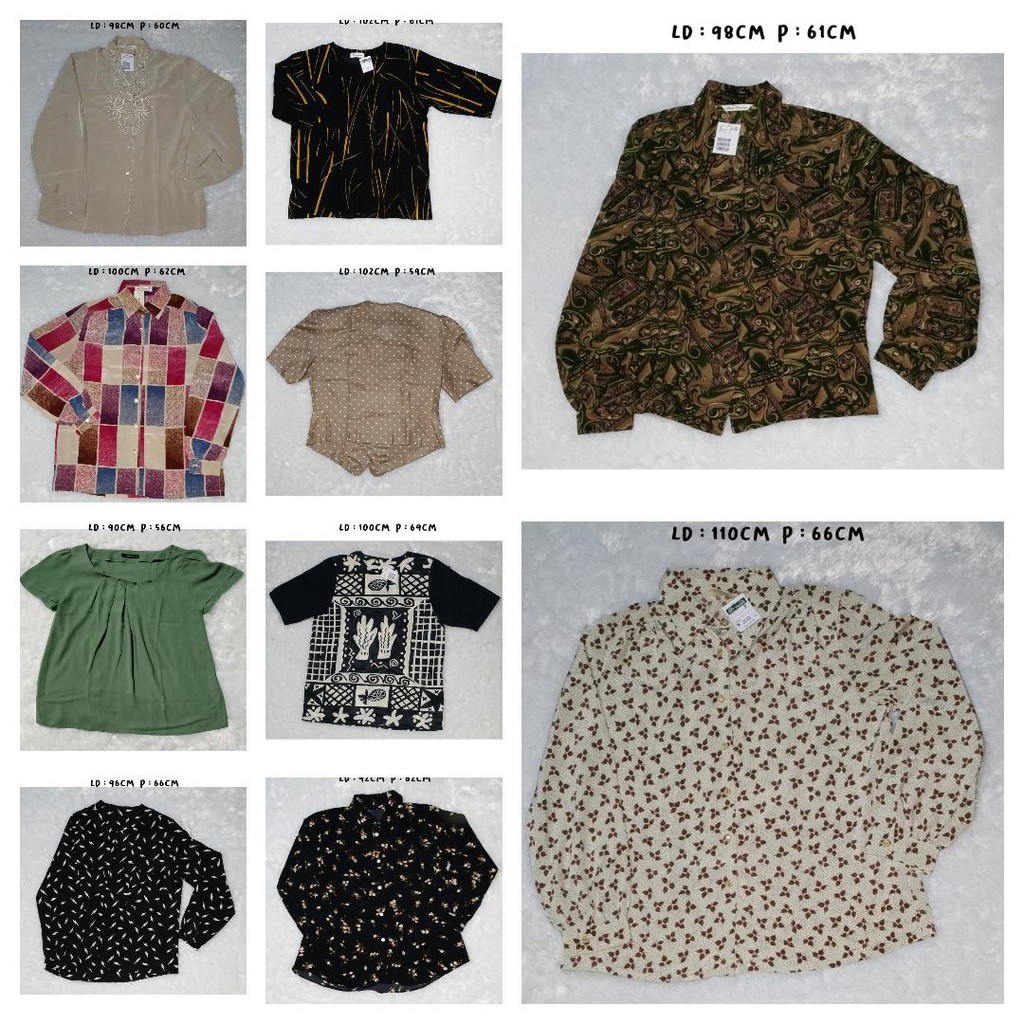 Kemeja Blouse Wanita Original Import Korea'