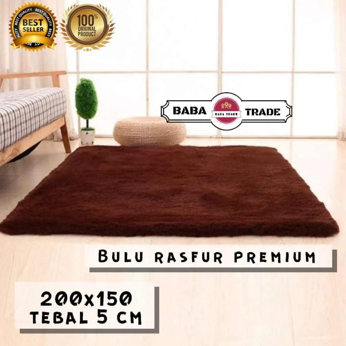 Karpet | Karpet Bulu Rasfur/Karpet Lantai Jumbo 200X150 Tebal 5Cm Berkualitas