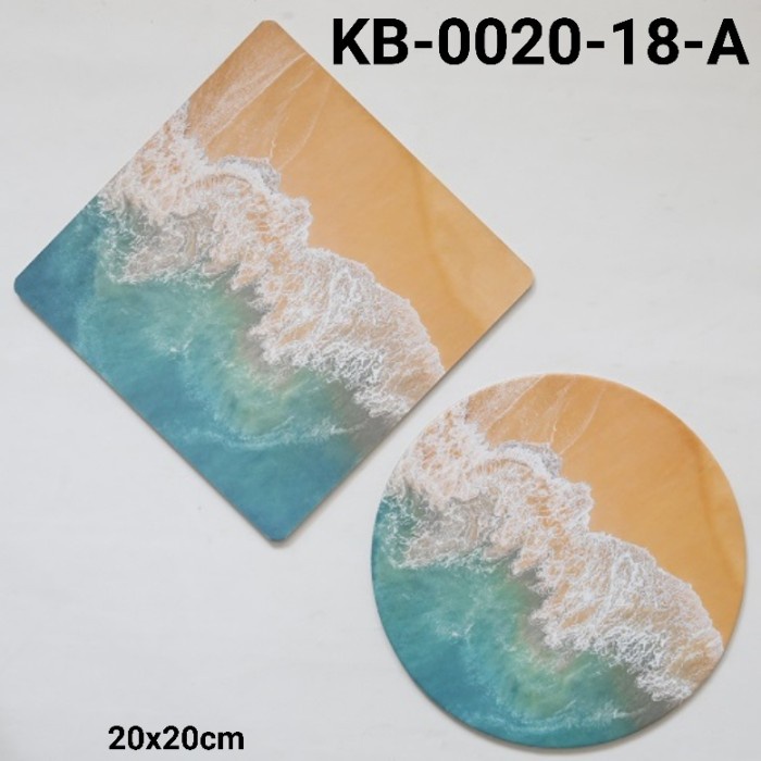 

GR-KB-0020-18 CAKE BOARD ALAS KUE KOTAK BULAT 20CM LAUT PANTAI KERANG TERBARU