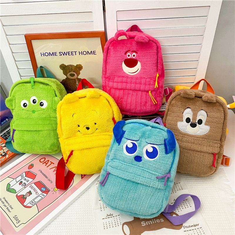 TAS RANSEL WINNIE THE POOH LOTSO ALIEN SULLEY SULLIVAN CHIPMUNK CHIP DALE BACKPACK BAG IMPOR LUCU