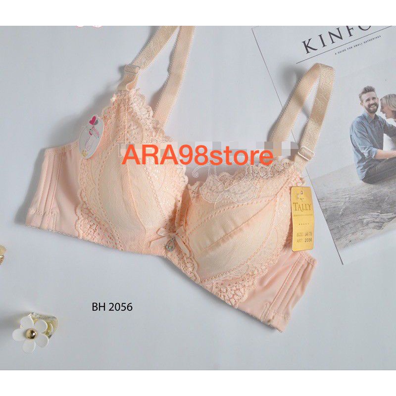 BH BRA 2056 TALLY | BH TALLY 2056 PUSH UP  BUSA TEBAL TANPA KAWAT KAIT 3 ADA RENDA DEPAN PAKAI RENDA  | TALLY BRA BH 2056 I TANPA KAWAT I PUSH UP BRA | BUSA TEBAL I SIZE 34-40 I CUP B BESAR - ARA98STORE