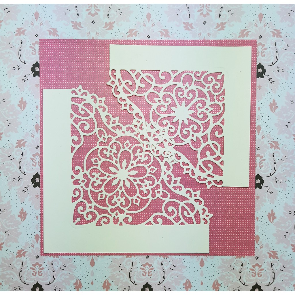 

DECORATIVE BLOSSOM CORNER - KERTAS DIE CUT CUTTING DIES SCRAPBOOK AMPLOP FANCY