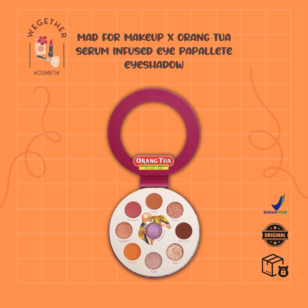 Mad For Makeup X Orang Tua Eyeshadow Serum Infused Eyed Papallete | MAD X OT | ORIGINAL