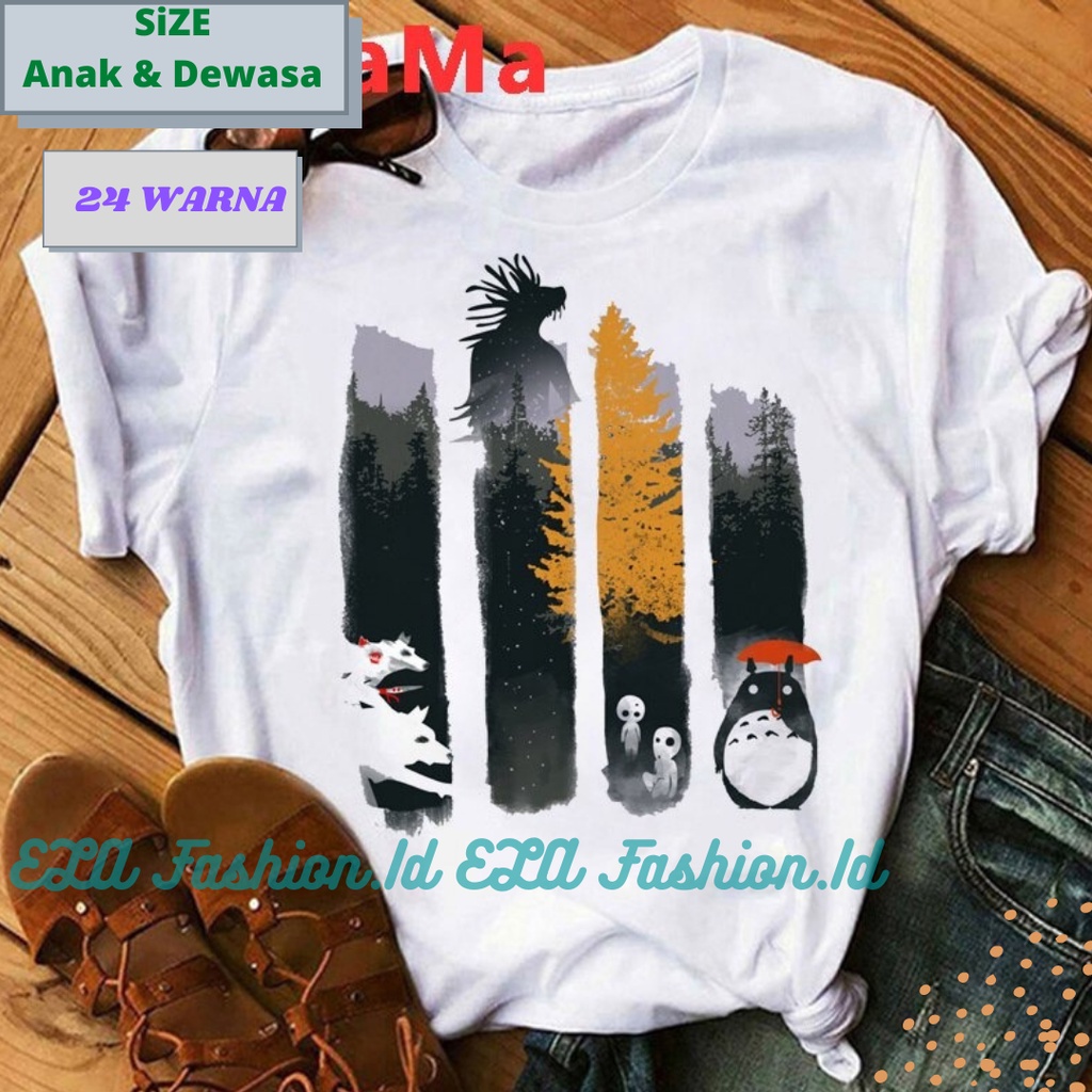 Kaos Boneka Totoro Studio Ghibli Miyazaki Hayao My Neighbor Totoro Anak Dewasa Murah