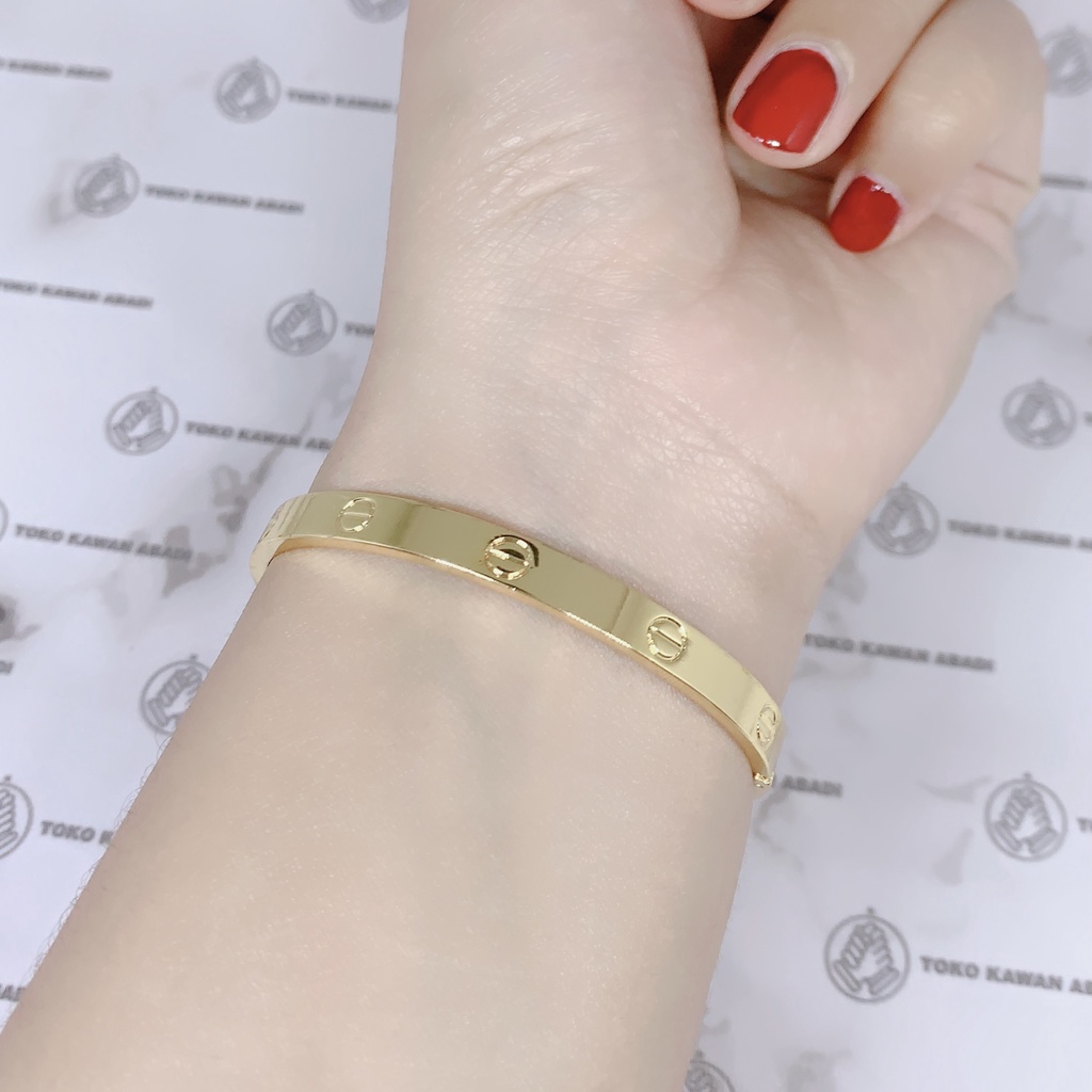 Xuping Gold Gelang Tangan Model Bangle Certer *92