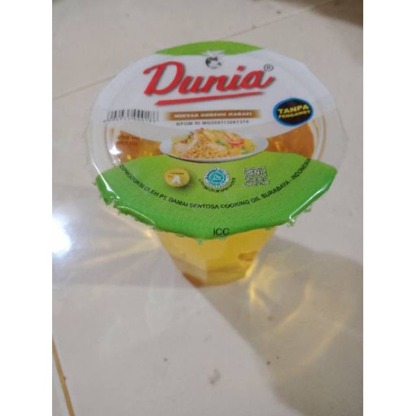 

Minyak Goreng Dunia Kemasan Gelas 200 ml