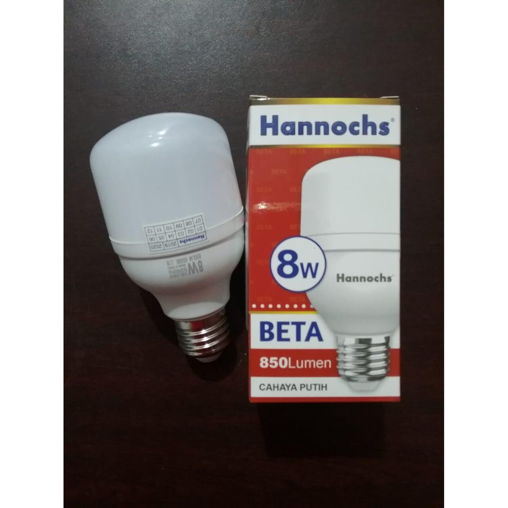 Hannochs Bola Lampu LED BULB 8W Beta Hannochs Kapsul Tabung 8 watt