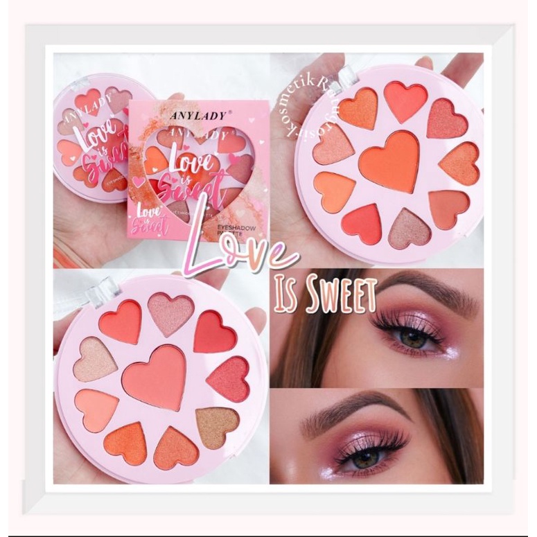 [ECER] EYESHADOW / EYE SHADOW ANYLADY SWEET LOVE PALETTE NO.835