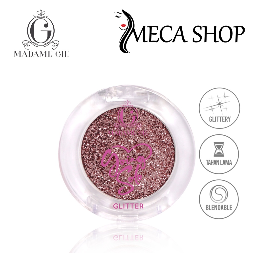 Madame Gie Going Solo Glittery Pressed Eyeshadow - MakeUp