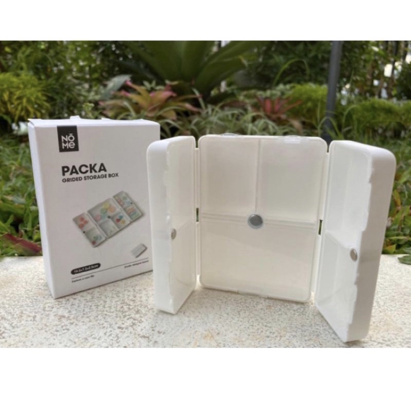 PRELOVED FOLDABLE MEDICINE PILL BOX KOTAK OBAT TEMPAT WADAH ESTETIK TRAVEL PILL BOX