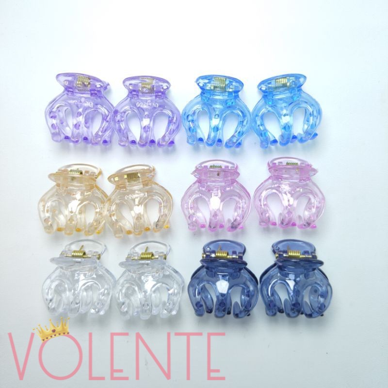 [JEPIT RAMBUT] [2PCS] JEDAI SEDANG Warna Bening 3.5cm | SJ197