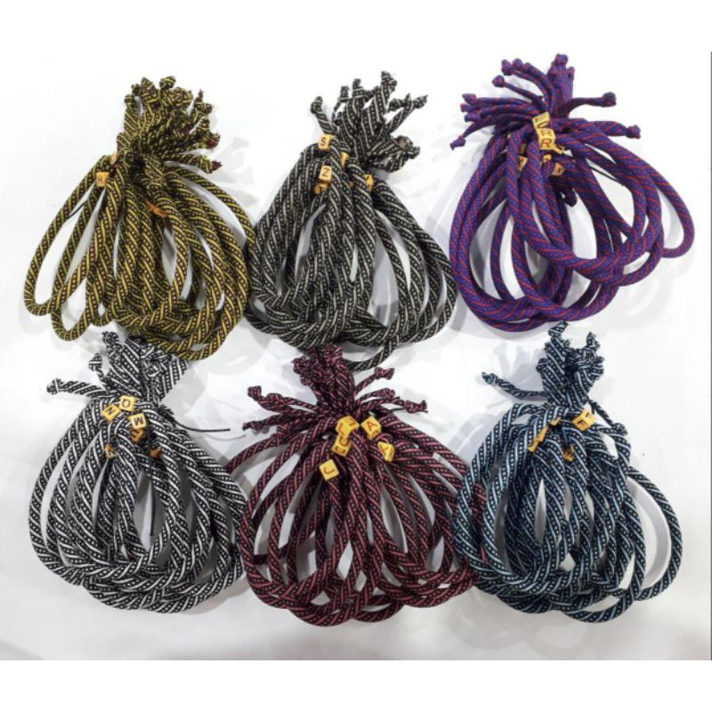 Gelang Tali Isian Bulat LILIT 12buah Kulakan Grosir