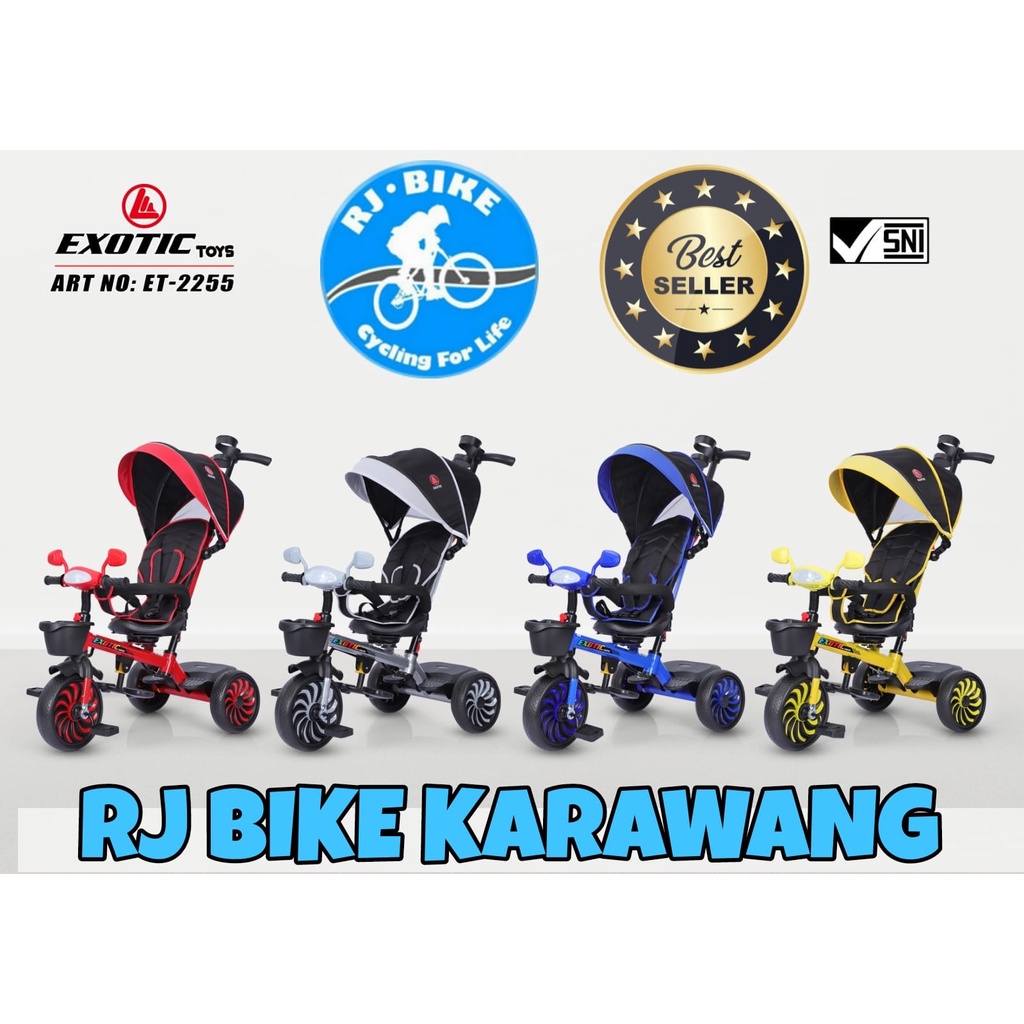 SEPEDA ANAK RODA TIGA TRICYCLE EXOTIC 2255