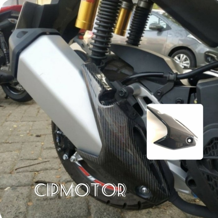 Cover Knalpot ADV 150 Carbon pelindung cover knalpot ADV 150